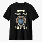 Roberton Tartan Crest 2D T-shirt - Never Underestimate Style