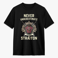 Straiton Tartan Crest 2D T-shirt - Never Underestimate Style