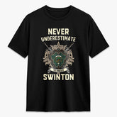 Swinton Tartan Crest 2D T-shirt - Never Underestimate Style