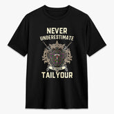 Tailyour (or Taylor) Tartan Crest 2D T-shirt - Never Underestimate Style