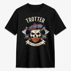 Trotter Tartan Crest 2D T-shirt - Alba Skull Style