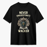 Walker Hunting Tartan Crest 2D T-shirt - Never Underestimate Style