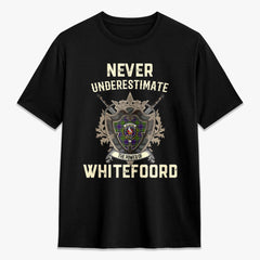 Whitefoord Tartan Crest 2D T-shirt - Never Underestimate Style
