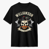 Williamson Tartan Crest 2D T-shirt - Alba Skull Style