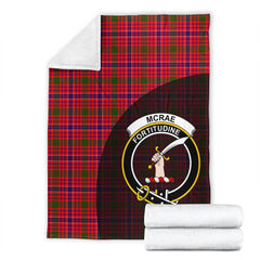 McRae Modern Tartan Crest Blanket Wave Style