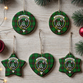 Anstruther Tartan Crest Christmas Ceramic Ornament