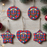 Blane Tartan Crest Christmas Ceramic Ornament