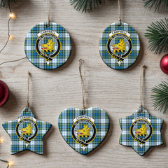 Campbell Dress Ancient Tartan Crest Christmas Ceramic Ornament
