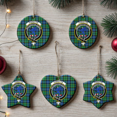Forsyth Ancient Tartan Crest Christmas Ceramic Ornament
