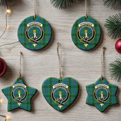 Henderson Ancient Tartan Crest Christmas Ceramic Ornament