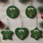 Kinloch Tartan Crest Christmas Ceramic Ornament