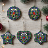 Logan Ancient Tartan Crest Christmas Ceramic Ornament