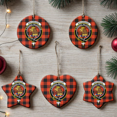 MacGregor Rob Roy Ancient Tartan Crest Christmas Ceramic Ornament