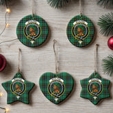 McAlpine Ancient Tartan Crest Christmas Ceramic Ornament