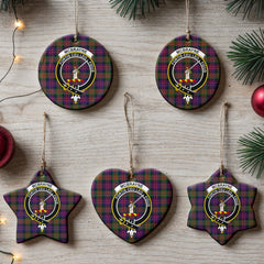 McBrayne Tartan Crest Christmas Ceramic Ornament