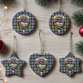 McDonald Ancient Tartan Crest Christmas Ceramic Ornament