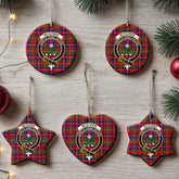 McGowan Tartan Crest Christmas Ceramic Ornament