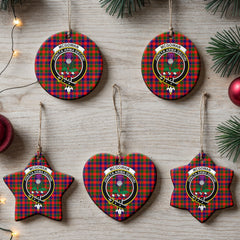 McGowan Tartan Crest Christmas Ceramic Ornament