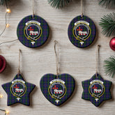 McLafferty Tartan Crest Christmas Ceramic Ornament