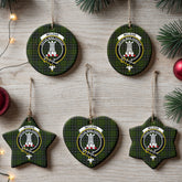 McLean Hunting Tartan Crest Christmas Ceramic Ornament