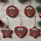 McPhail Clan Tartan Crest Christmas Ceramic Ornament