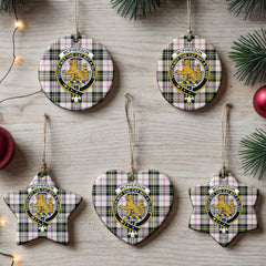 McPherson Dress Ancient Tartan Crest Christmas Ceramic Ornament