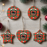 Nesbitt Ancient Tartan Crest Christmas Ceramic Ornament