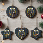 Renton Tartan Crest Christmas Ceramic Ornament