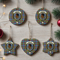 Stirling (of Keir) Tartan Crest Christmas Ceramic Ornament