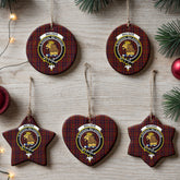 Walker Tartan Crest Christmas Ceramic Ornament