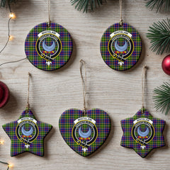 Whitelaw Tartan Crest Christmas Ceramic Ornament