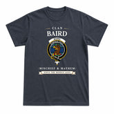 Baird Ancient Tartan Crest Mischief and Mayhem T-shirt