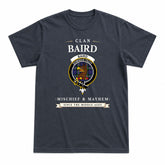 Baird Modern Tartan Crest Mischief and Mayhem T-shirt