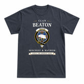 Beaton Ancient Tartan Crest Mischief and Mayhem T-shirt