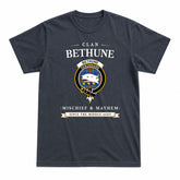 Bethune Ancient Tartan Crest Mischief and Mayhem T-shirt