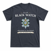 Black Watch Tartan Crest Mischief and Mayhem T-shirt