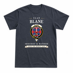 Blane Tartan Crest Mischief and Mayhem T-shirt
