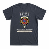 Bruce Modern Tartan Crest Mischief and Mayhem T-shirt