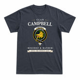 Campbell of Breadalbane Modern Tartan Crest Mischief and Mayhem T-shirt