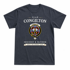Congilton Tartan Crest Mischief and Mayhem T-shirt