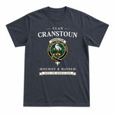 Cranstoun Tartan Crest Mischief and Mayhem T-shirt