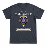 Dalrymple Tartan Crest Mischief and Mayhem T-shirt