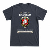 Dunbar Modern Tartan Crest Mischief and Mayhem T-shirt