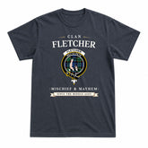 Fletcher Ancient Tartan Crest Mischief and Mayhem T-shirt