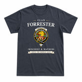 Forrester Tartan Crest Mischief and Mayhem T-shirt