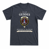 Geddes Tartan Crest Mischief and Mayhem T-shirt