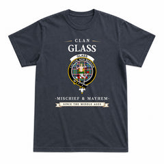 Glass Tartan Crest Mischief and Mayhem T-shirt