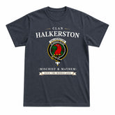 Halkerston Tartan Crest Mischief and Mayhem T-shirt