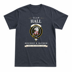 Hall Tartan Crest Mischief and Mayhem T-shirt