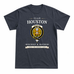 Houston Tartan Crest Mischief and Mayhem T-shirt